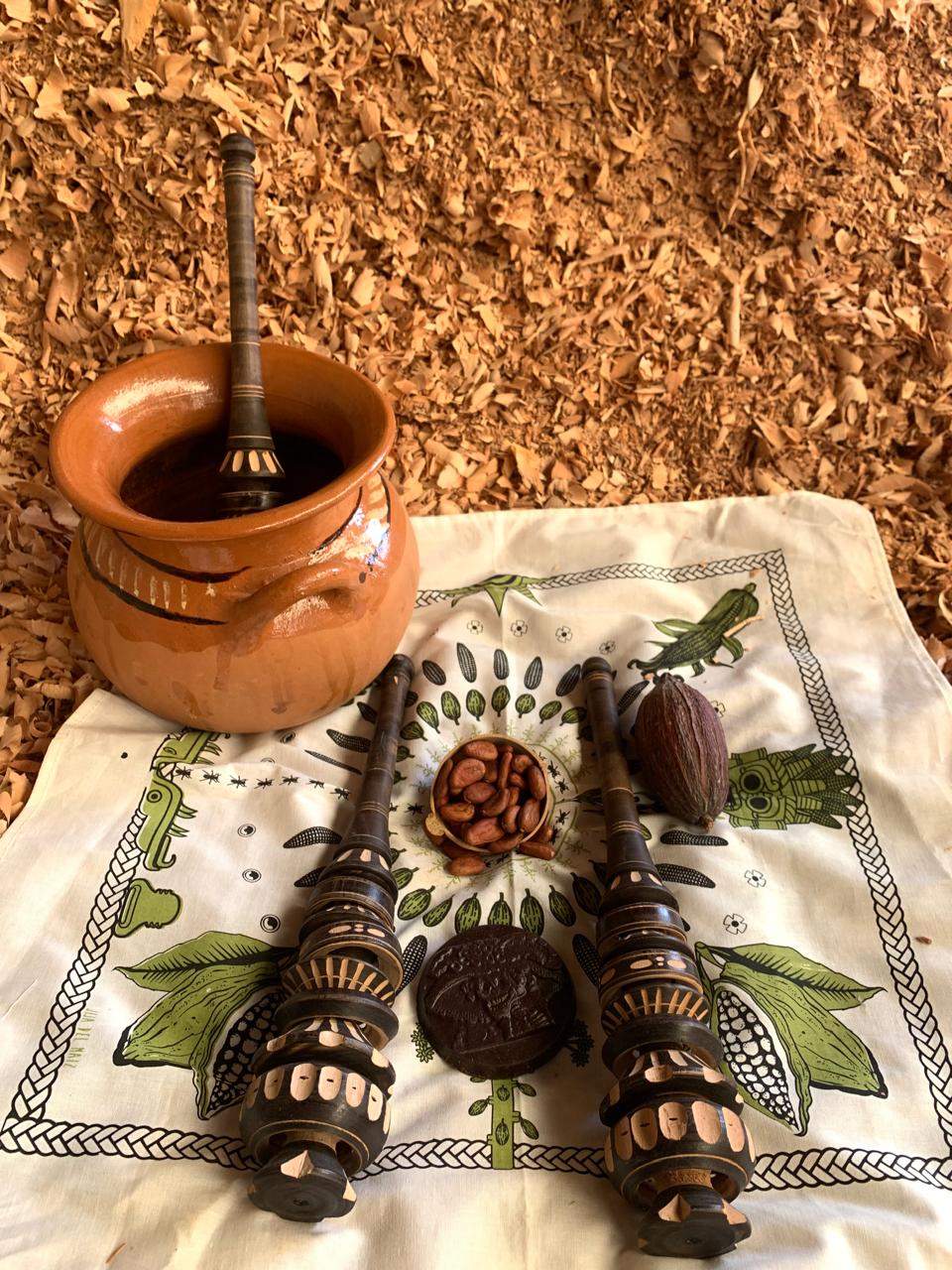 Pre-Order Black Handmade Traditional Mexican Molinillo Cacao Frother (50cm)